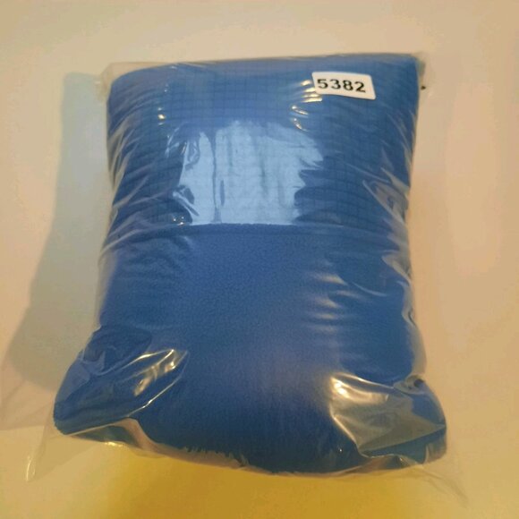 Lands End Jacket Mens XL‎ Blue Neon Grid Fleece 1/4 Pullover Sweater Hiking Ski - Picture 10 of 10